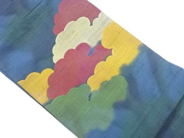 JAPANESE NAGOYA OBI / TSUMUGI / WOVEN ABSTRACT